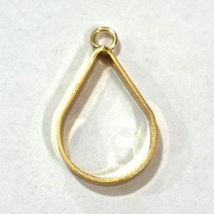 فریم گوشواره اشکی طلایی 2سانت